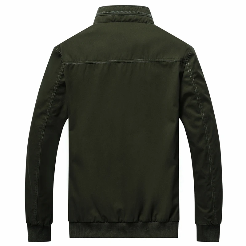 Мужская Новая куртка мужская хаки и армейский зеленый цвета осенняя плюс размер