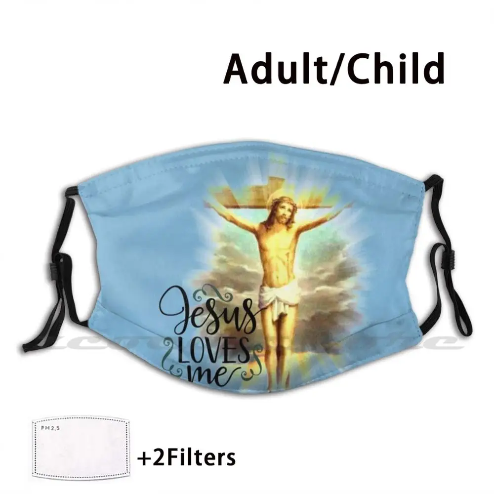 

Jesus Loves Me Washable Trending Customized Pm2.5 Filter Mask Bodvinn Art Bodvinn My Saviour Christmas Heaven Heart Bible Light