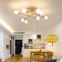 darhyn 68 head led industrial iron ceiling lamp blackgolden european minimalist living room lighting e27 anti rust durable