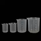 Градуированная мерная чашка, Прозрачная силиконовая чашка, фотографическая чашка для выпечки, Мензурка жидкости без ручки, мерная чашка