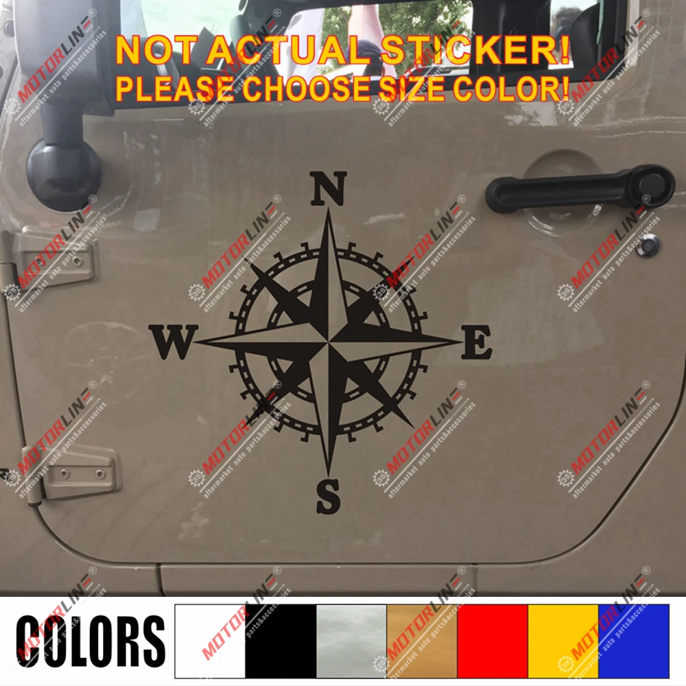 4X4 компас внедорожная Наклейка Виниловая наклейка для автомобиля подходит Jeep Ford