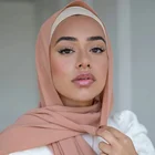 Однотонная трикотажная внутренняя шапка, эластичное регулируемое женское нижнее белье, хиджаб с веревкой, мусульманский тюрбан, головной убор, бесплатное использование