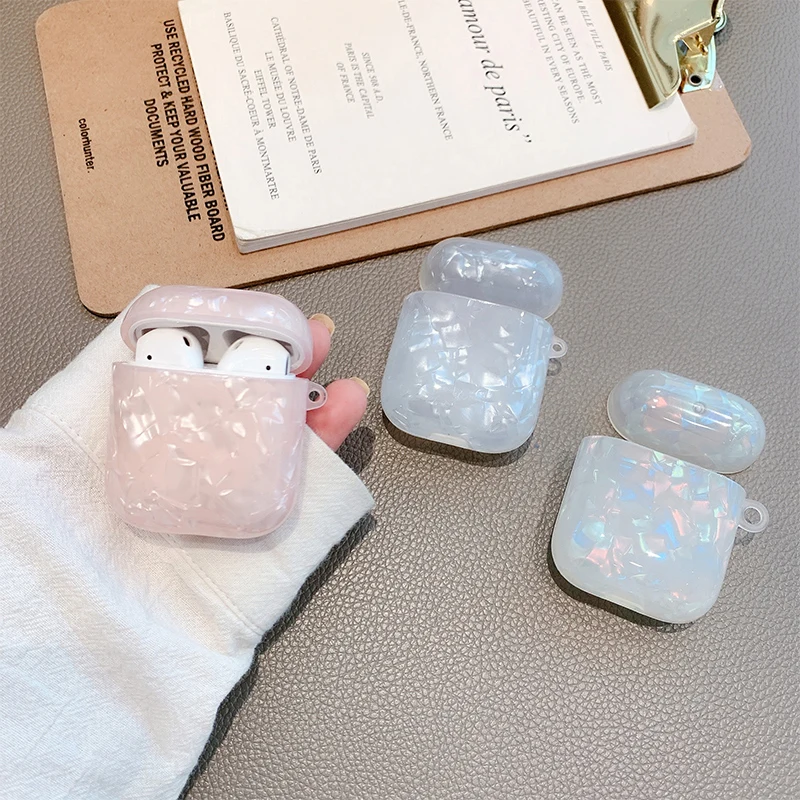 

Glitter Leopard Headset Cover For Airpods 2 1 Case Bluetooth Earphone Covers For Airpods 1 2 Case for airpods 1 2 Without Buckle