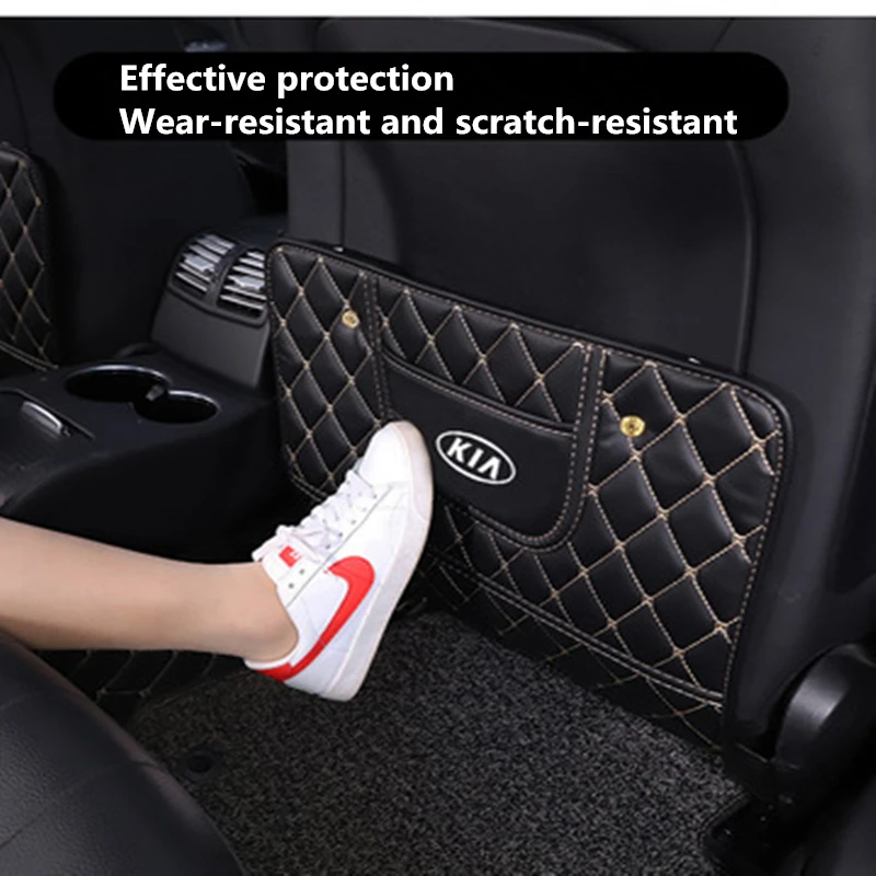 Miglior 2 Pezzi Borse Posteriori Per Sedili Universali Per Auto Per KIA Protector Custodia Per Tappetino Antiscivolo Accessori Per Auto