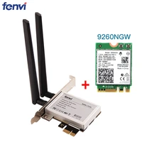 desktop pci e 1x wireless adapter converter with 1730mbps wifi network card 9260ngw for intel 9260 bluetooth 5 0 for windows 10