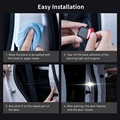 Baseus 4Pcs 6 LEDs Car Openning Door Warning Light Safety Anti-collision Flash Lights Wireless Magnetic Signal Lamp