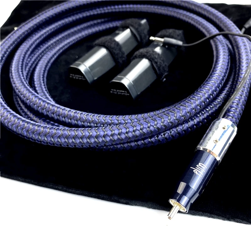 Аудиофил дикий RCA кабель PPS Серебряный HiFi аудио с 72V DBS|Кабели VGA| |