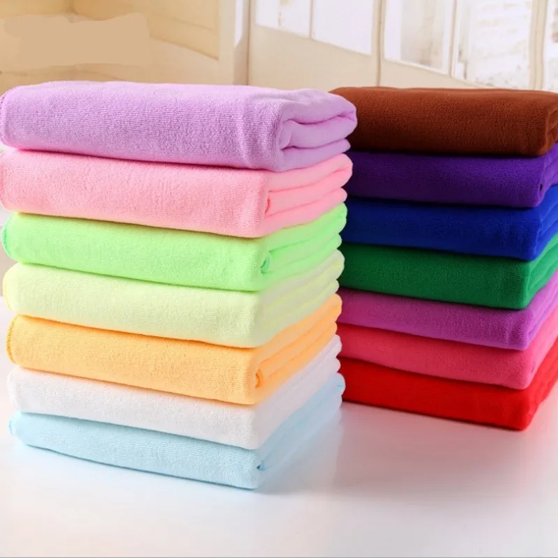 

70 x 140 cm Fiber De Bambou Microfibre Sechage Rapide Douche Bath Towel Douce Super Absorbant Home Textile Large Thick Towel