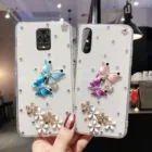 Чехол-накладка для Xiaomi Redmi Note 9s, 8, 8T, 9, 4A, 4X, 5, 5A, 6, 6A, 6 Pro, 7A, 7, 8 Pro, 8A, S2, 9AT, 9A, 9C, со стразами