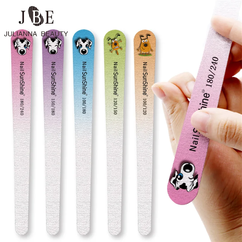 

10/20/30 pcs Wooden Nail File 100/150/180/240 Grey Sandpaper Buffer Block Professional Pedicure Manicure Polishing Files Tools