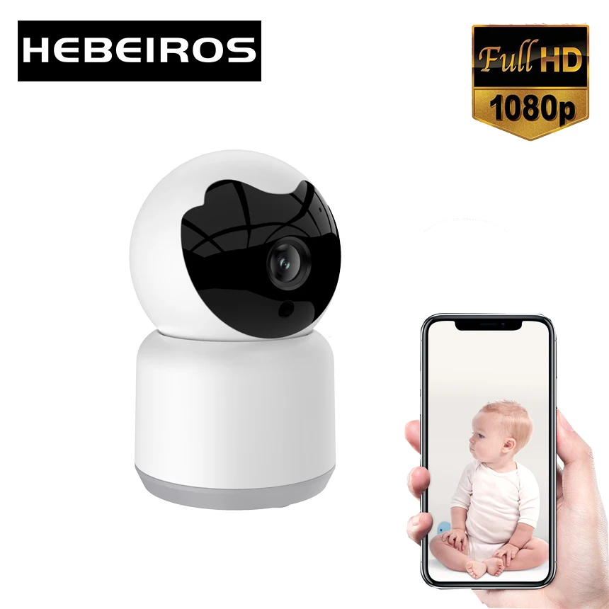 

Hebeiros HD1080P Talk Back Mini Nanny Wifi Camera Auto Tracking Wireless Security Surveillance CCTV IP Camera Video Baby Monitor