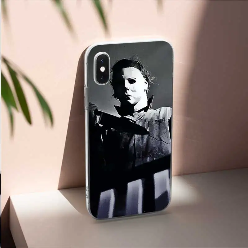 

Halloween The Curse Of Michael Myers Horror Movie Phone Shells For Iphone X XS XR MAX 5 5S 6 6S 7 8 11 pro plus Transparent Case