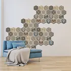 3D трехмерные наклейки для плитки, наклейки на стену из ПВХ с защитой от внешнего света, 30x30 см, украшение для украшения