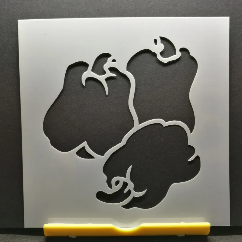 13*13 трафареты для нанесения слоев зеленого перца граффити ручная копия доска с