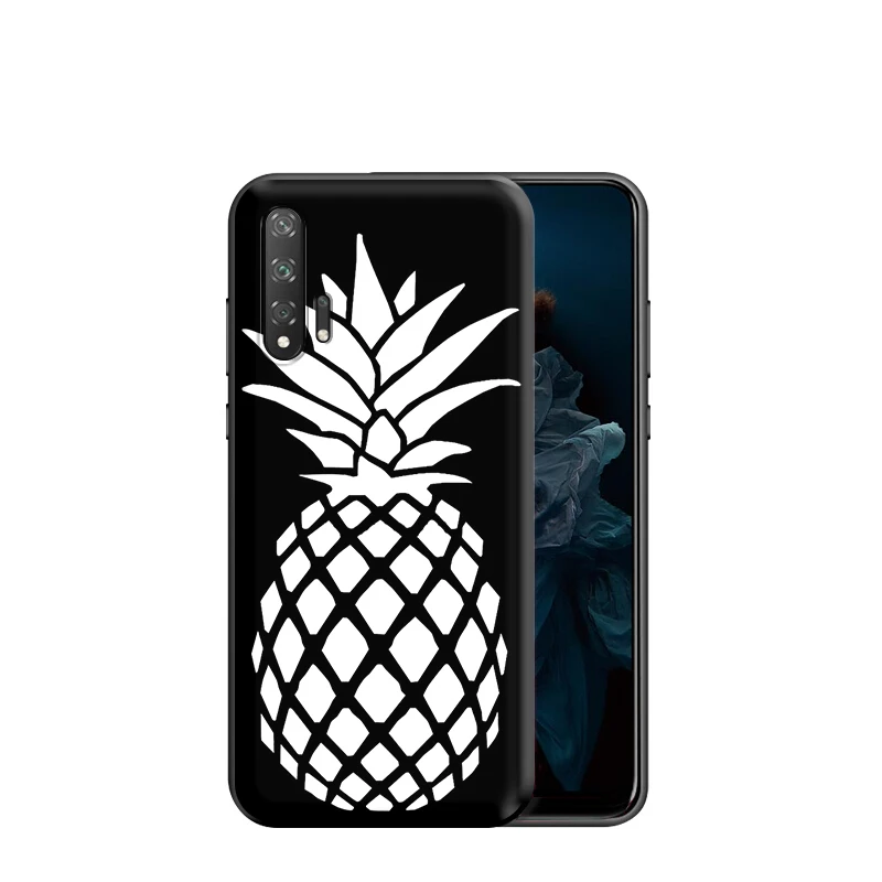 Силиконовый чехол с изображением ананаса Фламинго кактуса для Huawei Honor V30 30 8 8A 8X 8C 9