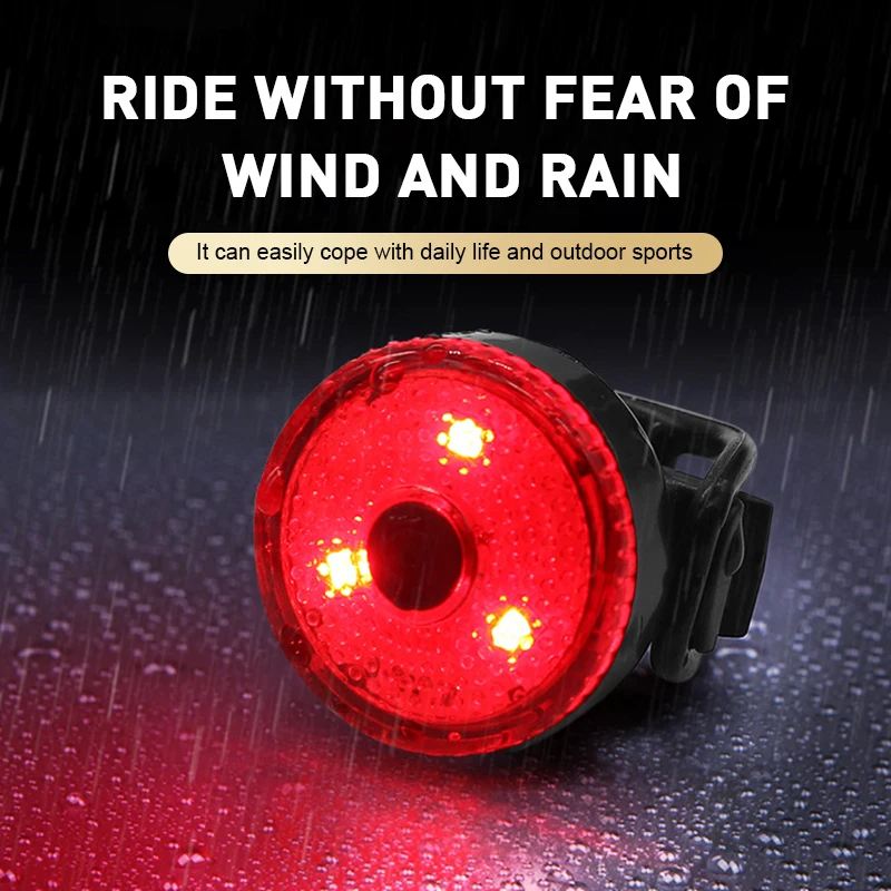

Mini LED Bicycle Tail Light USB Chargeable Bike Rear Lights Waterproof Safety Warning Lamps Outdoor Cycling Helmet Lights