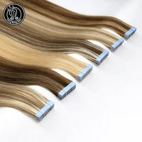 tape in remy human hair adhesive extensions 20 22 inch real remy tape on human hair platinum blonde 2gpc 40g fairy remy hair