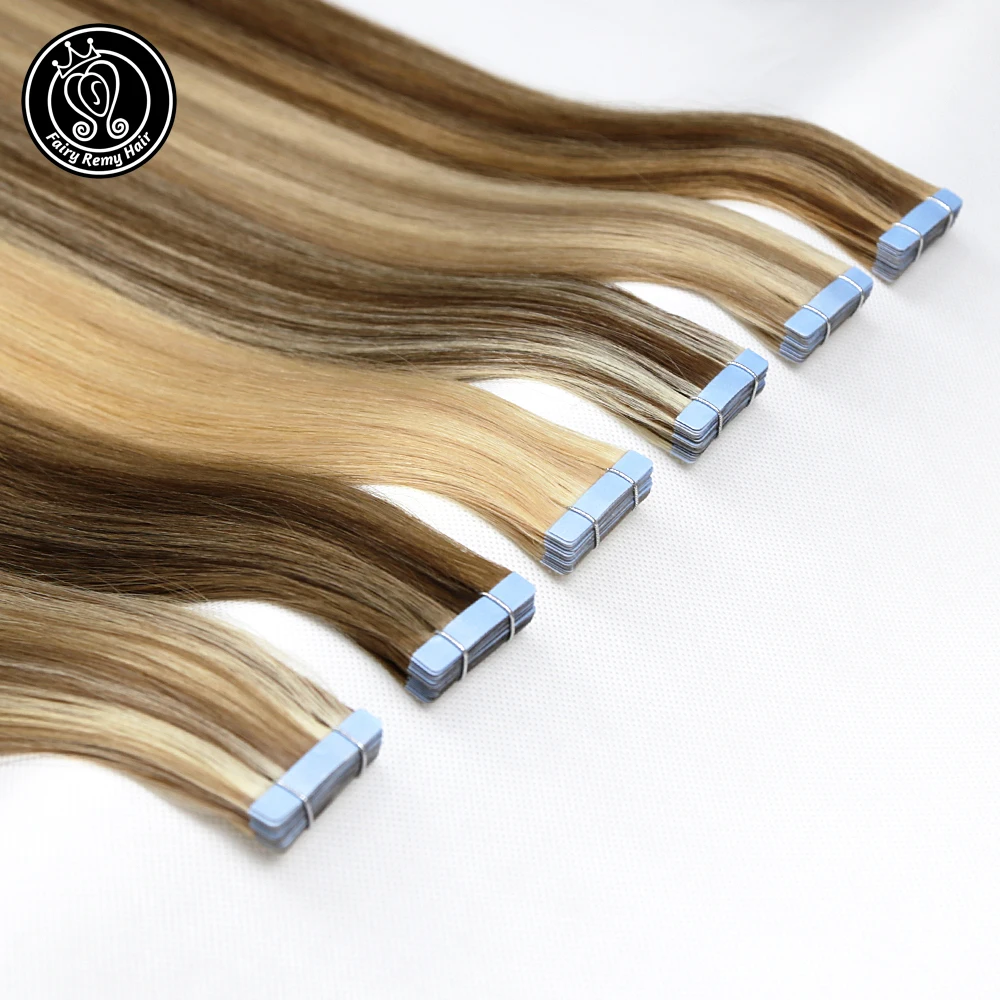 Фото Ленты в Remy человеческие волосы клей для наращивания вплетением 20 22 дюймов