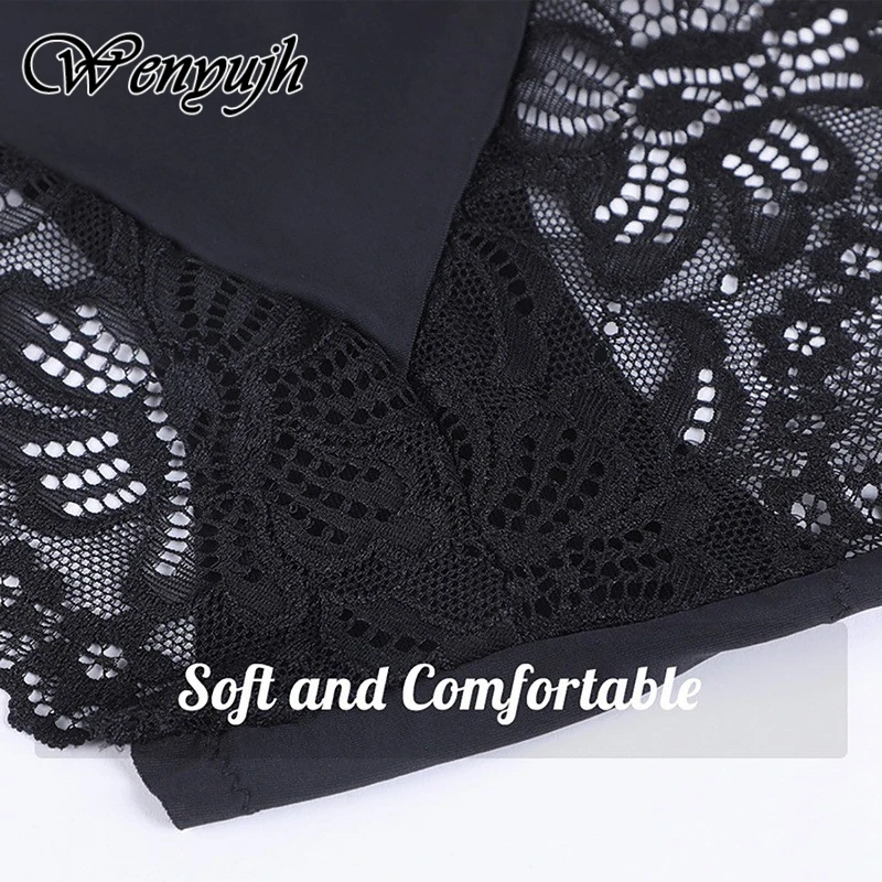 

WENYUJH Women Lace Low-waist Briefs Sexy Panties Female Breathable Embroidery Transparent Underwear G String Underpant Lingerie