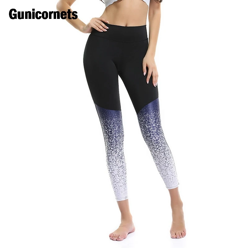

Sexy Sports Elastic 3D Printed push up Suit Women Gradient Fitness Yoga Gym Jogging Running Leggings Sport Fitness pants Mujer