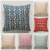 anaado plush pillow cover geometric sofa cushion covers for garden chair living room bedroom home decoration autumn 45%c3%9745cm