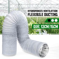 1315cm dia hydroponics air ventilation ducting 6m exhaust vent hose pvc aluminum foil pipe hose greenhouse hydroponic systems