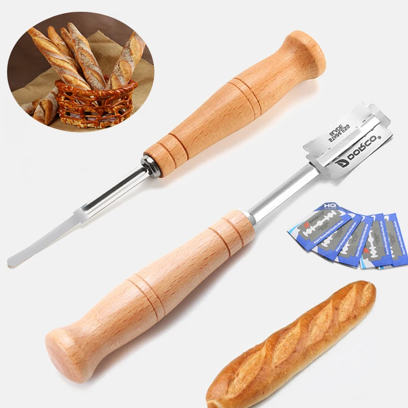 Ломтерезка для хлеба лезвие с деревянной ручкой инструмент резки резак торта