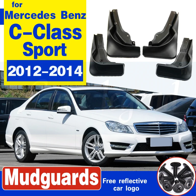 Брызговики для Mercedes Benz C class Sport W204 2012 2014 брызговики крыло брызговиков автомобилей