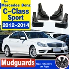 Брызговики для Mercedes Benz C-class Sport W204 2012-2014 брызговики крыло брызговиков автомобилей спереди и сзади аксессуары