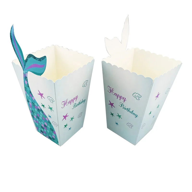 12 шт./лот прекрасный одеяло хвост русалки для приготовления попкорна Коробка