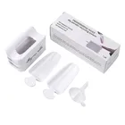 Инструмент для ногтей ящик для хранения ювелирные изделия с блестками коробка маникюр двойной пудреница Портативный проникновения контейнер для порошка порошковой восстановительной