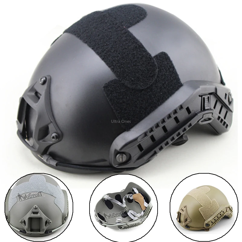 Военный Тактический Быстрый Камуфляжный шлем для охоты стрельбы Cs дрессировки MH