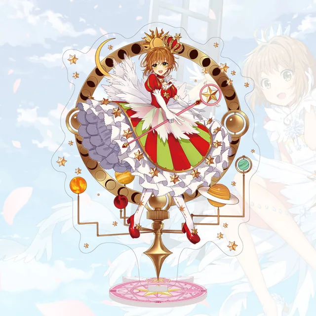 Аниме Cardcaptor искатель карт Sakura Li Shaoran прозрачная карта акриловая подставка фигурка настольное украшение Коллекция Модель игрушки Косплей Кукла