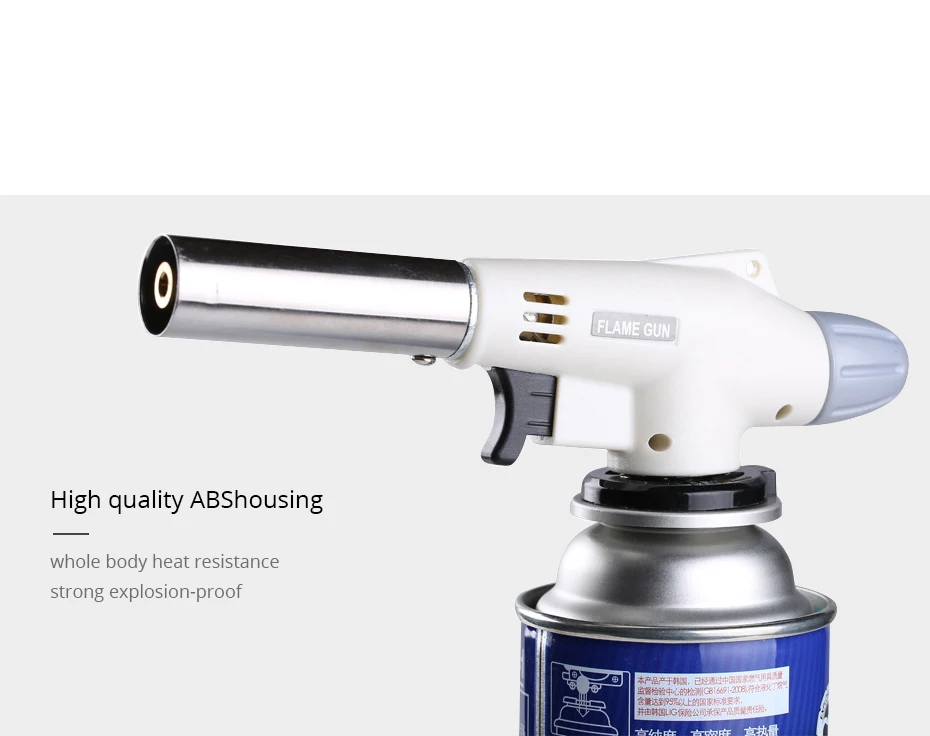 Газовая зажигалка для барбекю огнемет газовая фонарь кухонные принадлежности