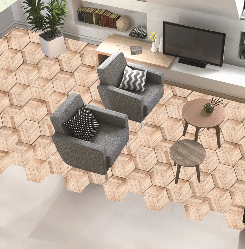 Самоклеящиеся деревянные наклейки для пола и ванной Стикеры имитации