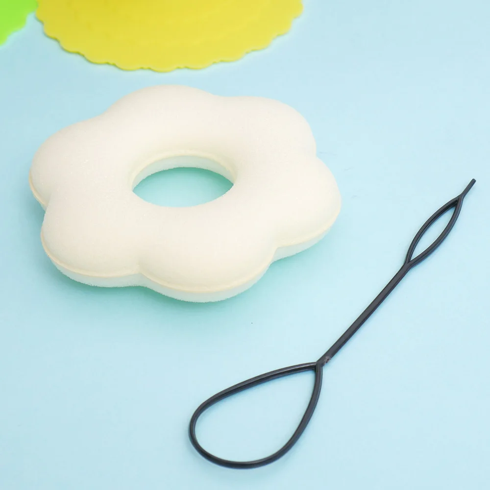 Цветок Форма диадемы инструмент для укладки волос женщин и девочек губка