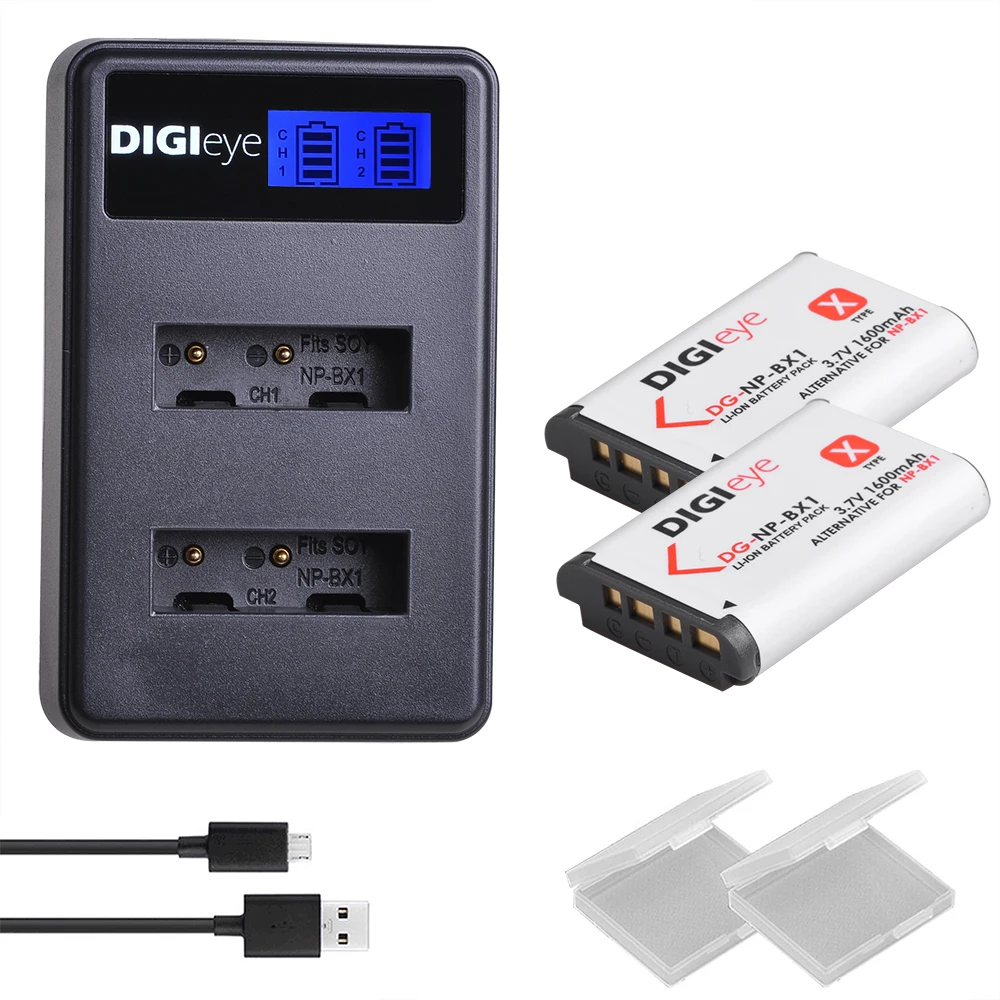 NP BX1 np bx1 Батарея + двойной ЖК дисплей Зарядное устройство для Sony DSC RX100 WX500