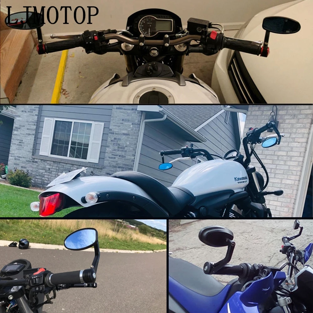 Универсальное мотоциклетное зеркало заднего вида 7/8 &quotдля Kawasaki ZZR600 Z900 Z650 VERSYS 1000
