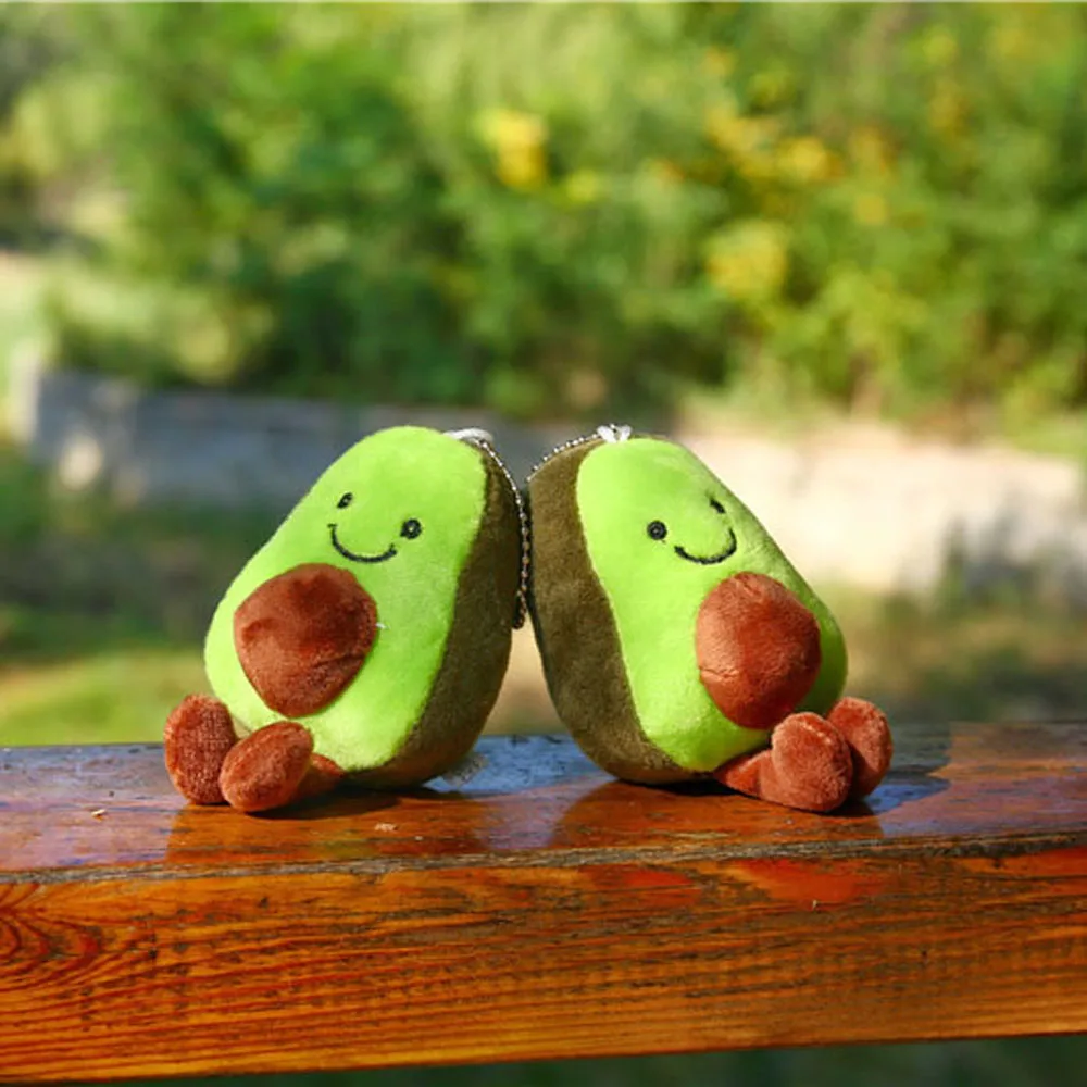 Вельветовые куклы каваи авокадо плюшевая цепочка для ключей маленькая Детская