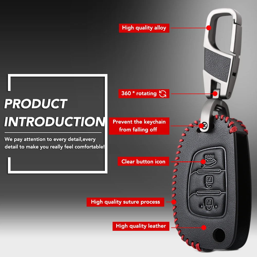 Чехол для автомобильного пульта дистанционного управления из натуральной кожи