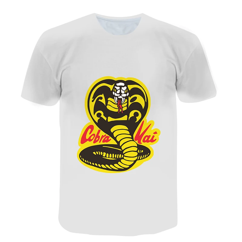 

New Cobra Kai T Shirt Men Women 3D Print Summer T shirt for Men Casual Oversized Men's T-shirt O-neck Short Sleeve Tops Clothes