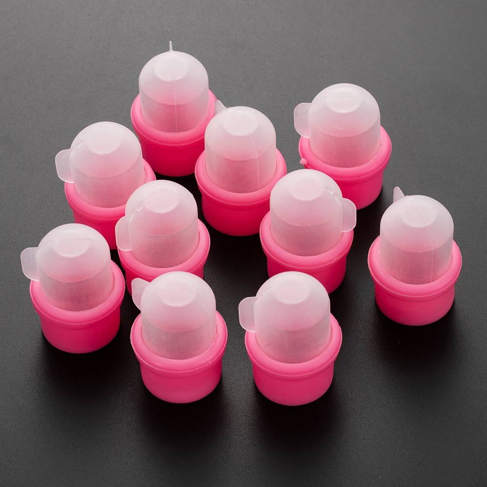 

10pcs Nail Remover Clip Finger Cots Gadgets Unloading Sets Instead Of Fingernail Varnish Removal Foil Nails Manicure Wrap Tools