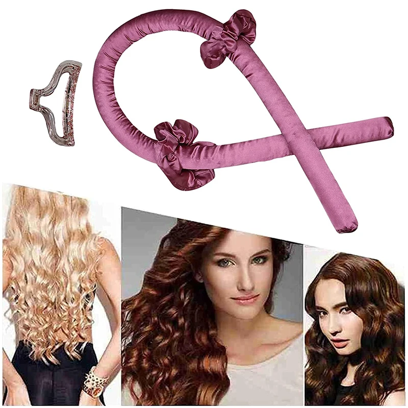 

New Heatless Curling Rod Headband No Heat Curls Ribbon Hair Rollers Sleeping Soft Headband Curlers DIY Hair Styling Tools Set