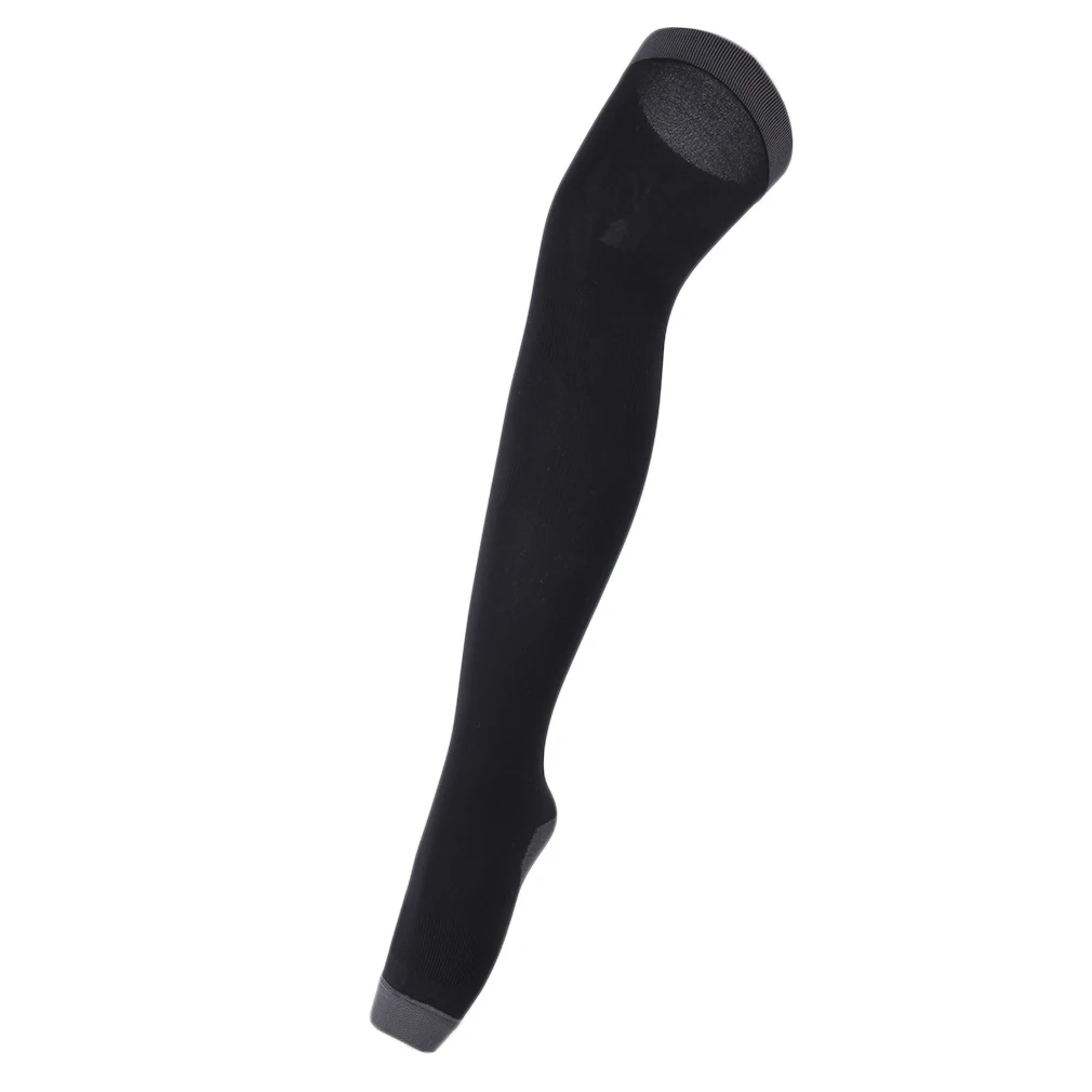 Новинка 2018 дышащие женские компрессионные чулки до бедра с высоким горящим