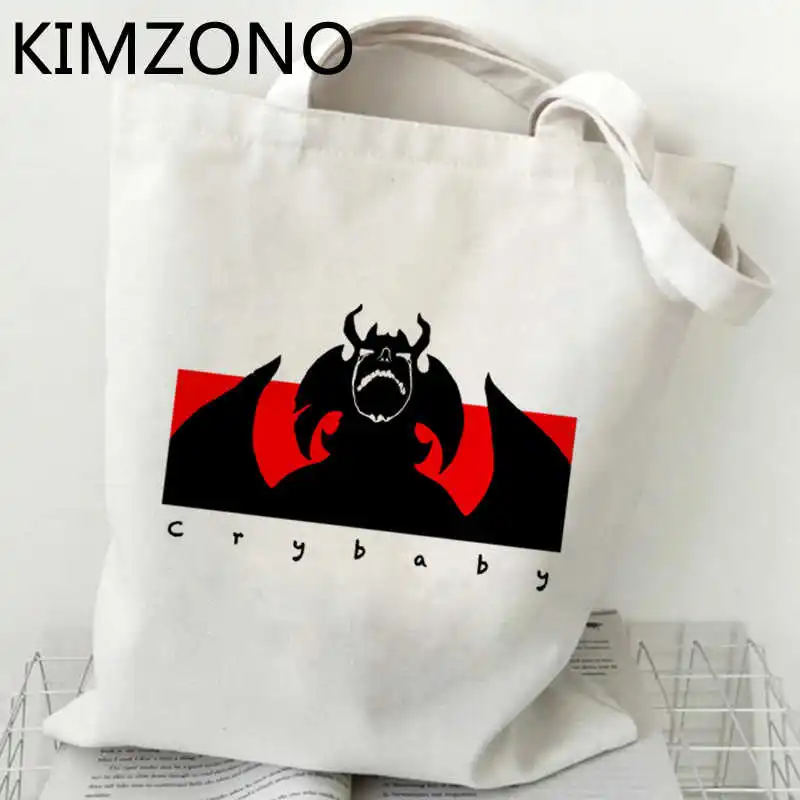 Сумка для покупок Devilman Crybaby Джутовая сумка Хлопковая тканевые сумки многоразовые