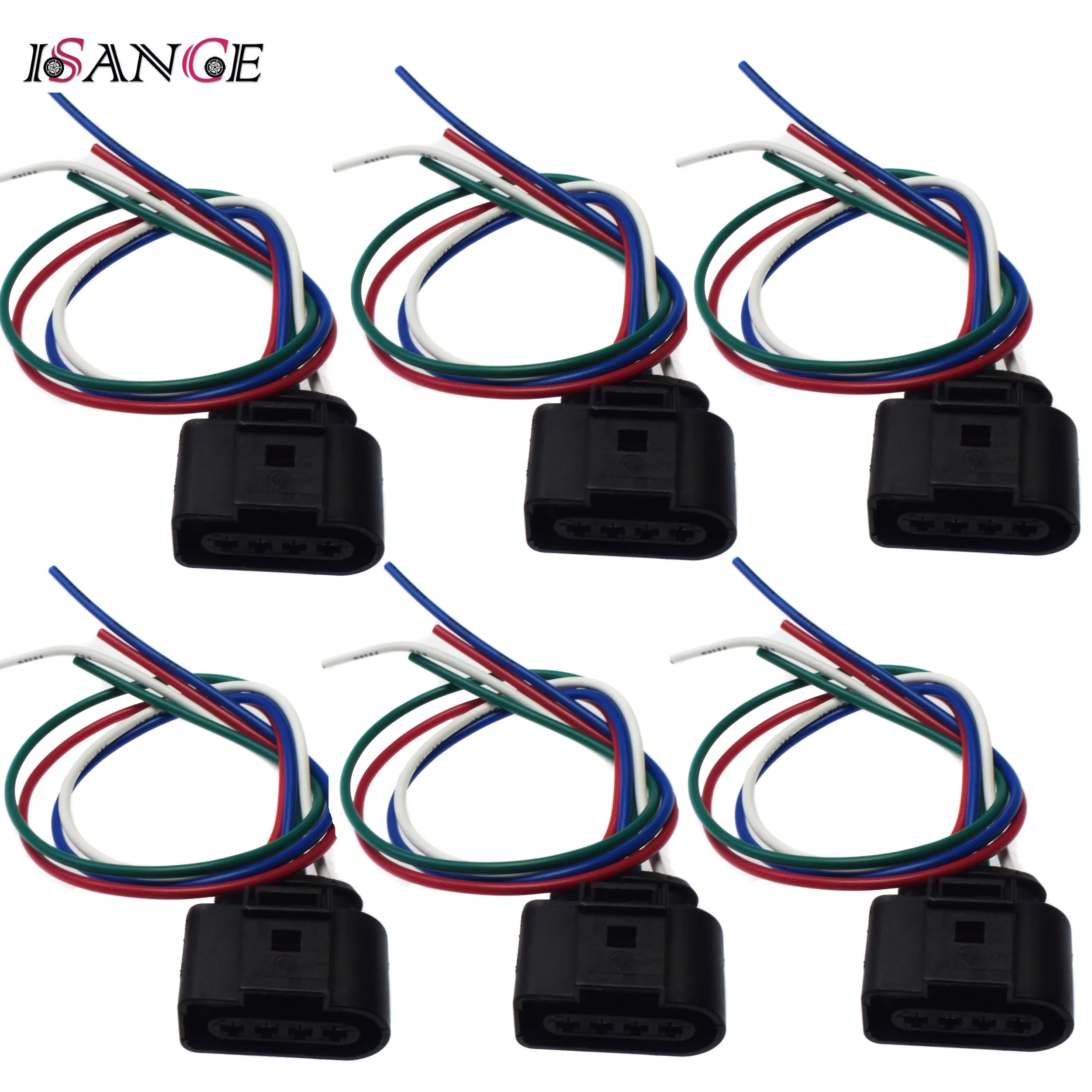 Разъем катушки зажигания ISANCE штекерные провода для Audi VW Beetle CC Eos GTI Golf Jetta Passat Rabbit