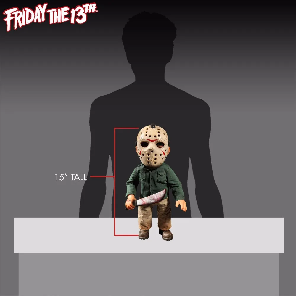

NEW 15'' PVC Ant Anime Figure model Jason Friday The 13th Figure with Sound Feature Toy Model Full Set Boxed Fans Gift