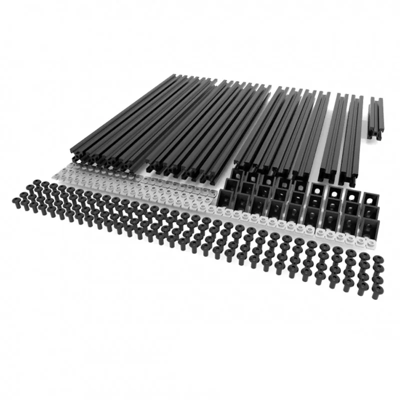 Новый черный/серебристый Hypercube 3D принтер Экструзионная металлическая рама и