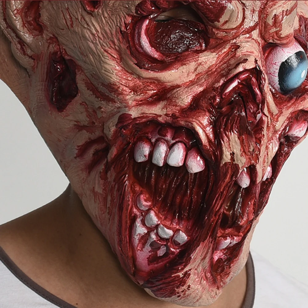 Новый латексный тусклый глаз бусы Набор Хэллоуин ужасная маска выпускного