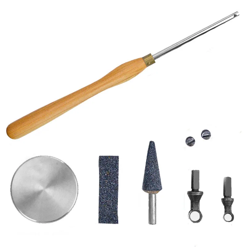 

Две головки заменяемый режущий элемент для обрезки и полировки поверхностей токарных инструментов по дереву